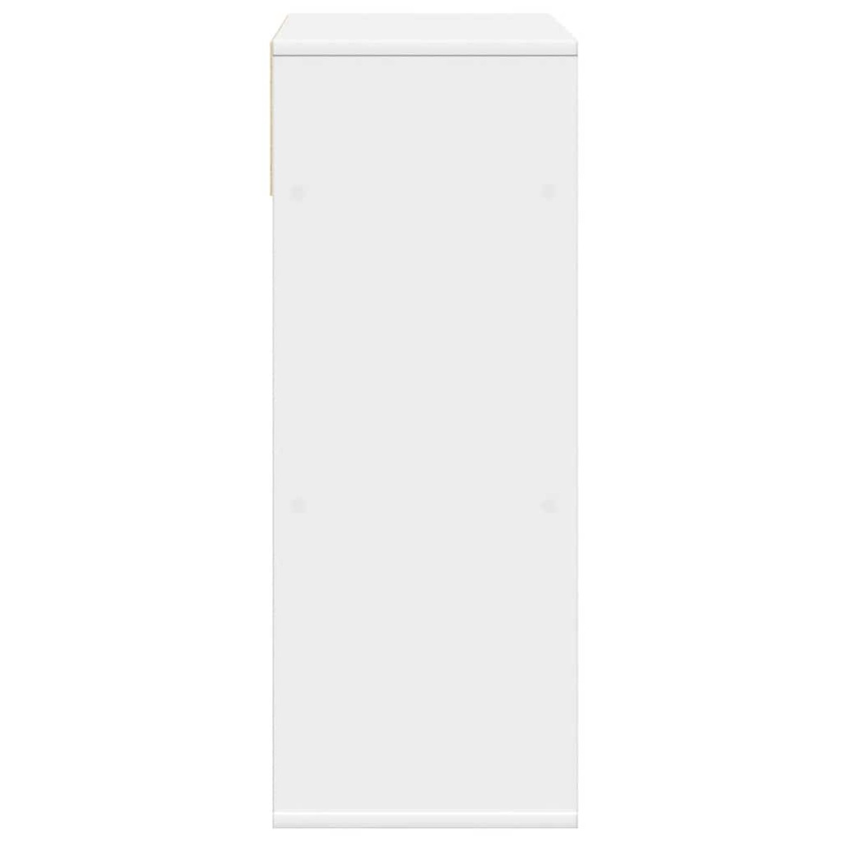 vidaXL Βιβλιοθήκη Λευκή 66x31x80 εκ. από Επεξεργασμένο Ξύλο