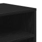 vidaXL Βιβλιοθήκη με 5 Ράφια Μαύρη 66x31x80 εκ. Επεξεργασμένο Ξύλο