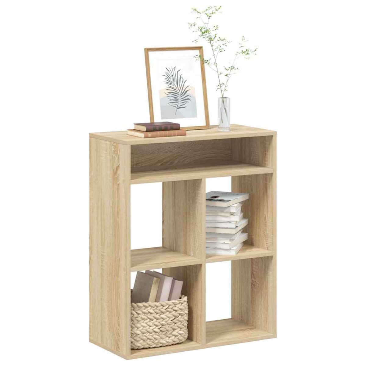 vidaXL Βιβλιοθήκη Χρώμα Sonoma Δρυς 66x31x80 εκ. Επεξεργασμένο Ξύλο