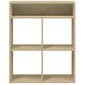 vidaXL Βιβλιοθήκη Χρώμα Sonoma Δρυς 66x31x80 εκ. Επεξεργασμένο Ξύλο