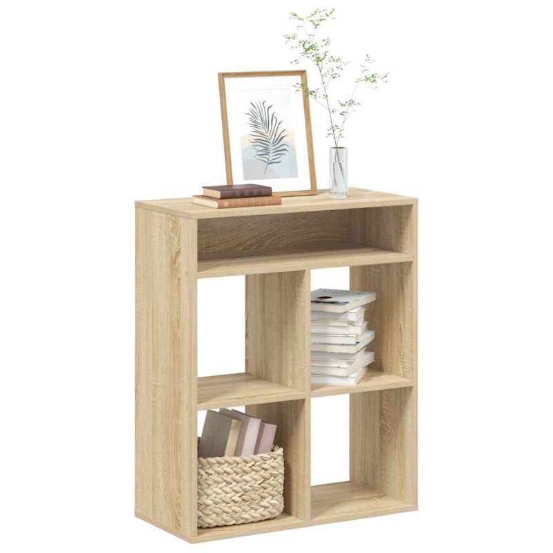 vidaXL Βιβλιοθήκη Χρώμα Sonoma Δρυς 66x31x80 εκ. Επεξεργασμένο Ξύλο