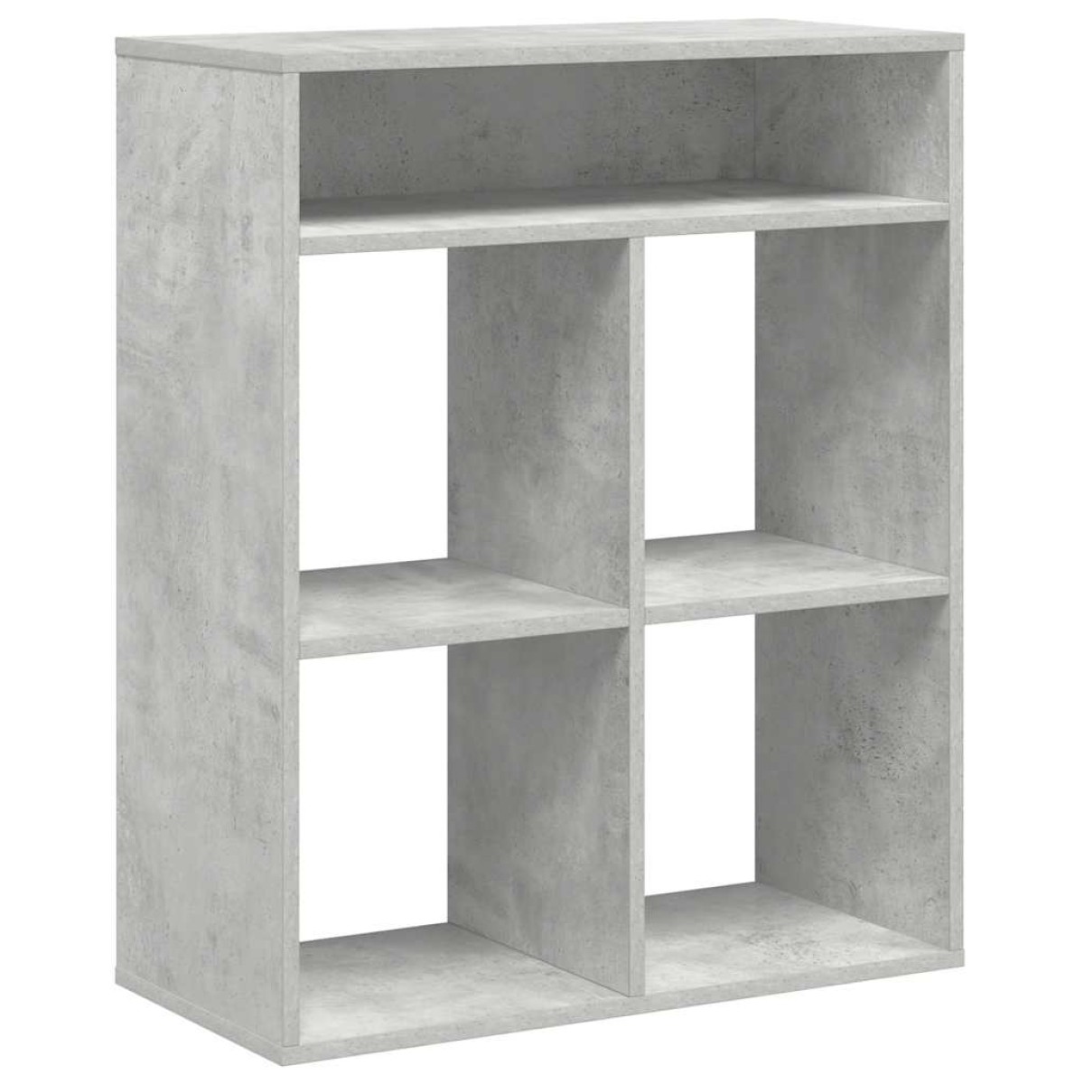 vidaXL Βιβλιοθήκη Γκρι Σκυροδέματος 66x31x80 εκ. από Επεξεργ. Ξύλο