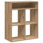 vidaXL Βιβλιοθήκη Αρτισιανή Δρυς 66x31x80 εκ. Επεξεργ. Ξύλο