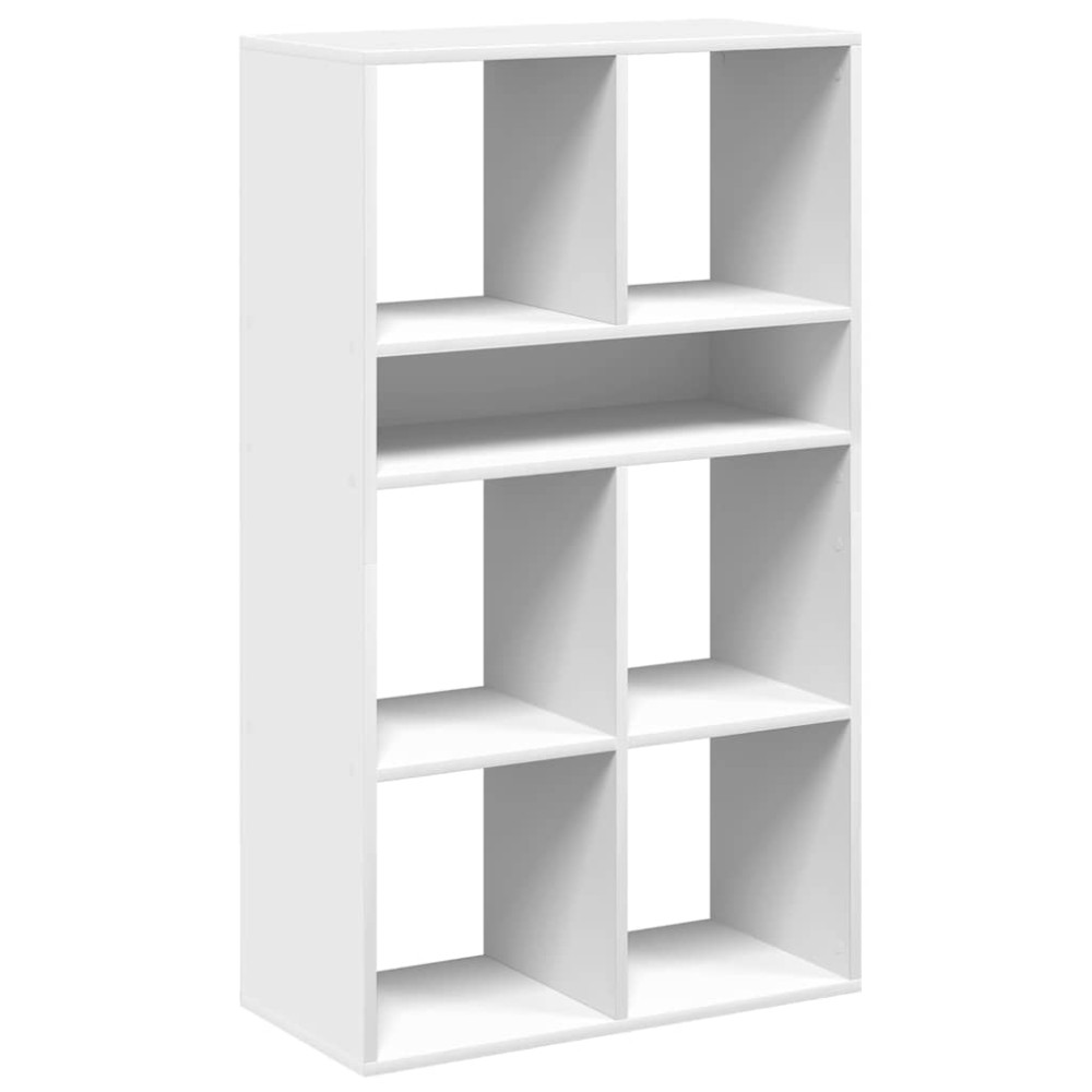vidaXL Βιβλιοθήκη με 5 Ράφια Λευκή 66x31x112 εκ. Επεξεργασμένο Ξύλο