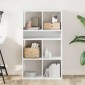 vidaXL Βιβλιοθήκη με 5 Ράφια Λευκή 66x31x112 εκ. Επεξεργασμένο Ξύλο