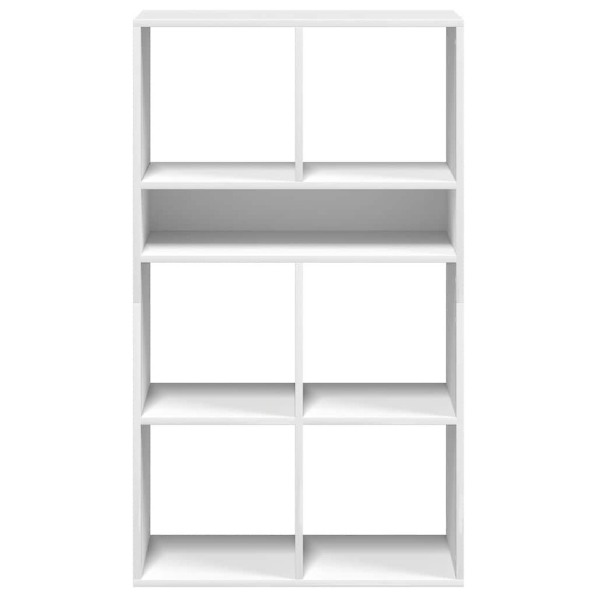 vidaXL Βιβλιοθήκη με 5 Ράφια Λευκή 66x31x112 εκ. Επεξεργασμένο Ξύλο
