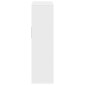 vidaXL Βιβλιοθήκη με 5 Ράφια Λευκή 66x31x112 εκ. Επεξεργασμένο Ξύλο