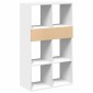 vidaXL Βιβλιοθήκη με 5 Ράφια Λευκή 66x31x112 εκ. Επεξεργασμένο Ξύλο