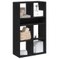 vidaXL Βιβλιοθήκη Μαύρη 66x31x112 εκ. από Επεξεργασμένο Ξύλο