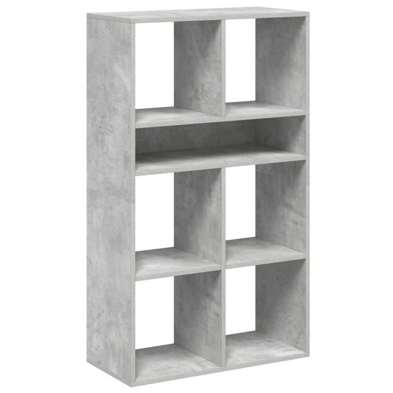 vidaXL Βιβλιοθήκη Γκρι του Σκυροδέματος 66x31x112 εκ. από Μοριοσανίδα