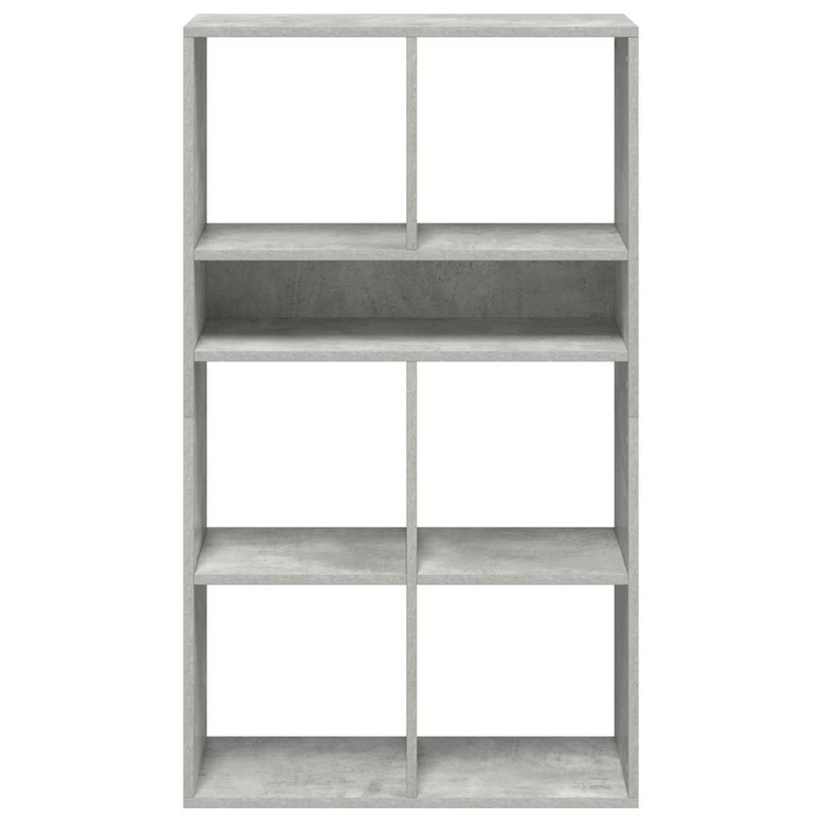 vidaXL Βιβλιοθήκη Γκρι του Σκυροδέματος 66x31x112 εκ. από Μοριοσανίδα