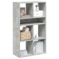 vidaXL Βιβλιοθήκη Γκρι του Σκυροδέματος 66x31x112 εκ. από Μοριοσανίδα