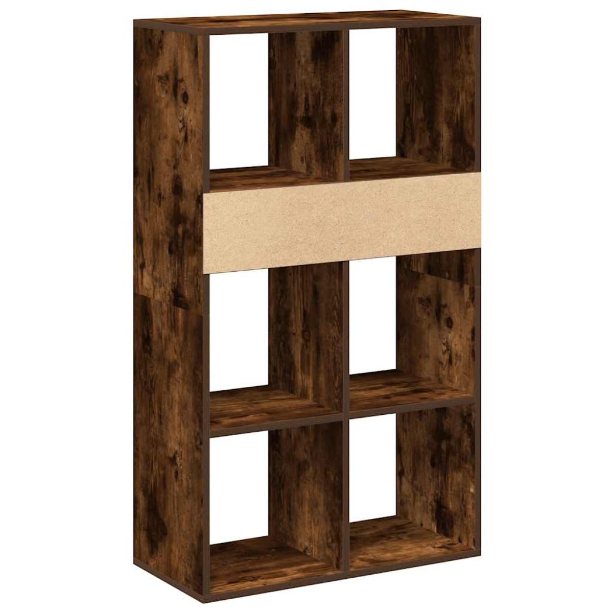 vidaXL Βιβλιοθήκη Καπνιστή Δρυς 66x31x112 εκ. από Επεξεργασμένο Ξύλο