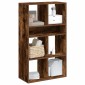 vidaXL Βιβλιοθήκη Καπνιστή Δρυς 66x31x112 εκ. από Επεξεργασμένο Ξύλο