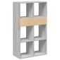 vidaXL Βιβλιοθήκη Γκρι Sonoma 66x31x112 εκ. από Επεξεργασμένο Ξύλο