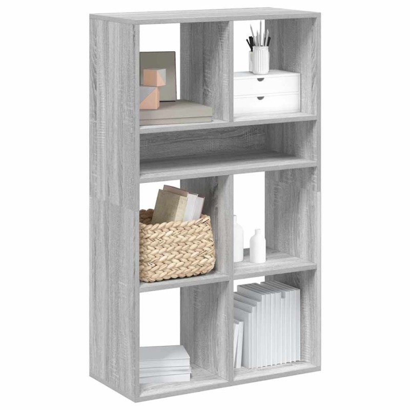 vidaXL Βιβλιοθήκη Γκρι Sonoma 66x31x112 εκ. από Επεξεργασμένο Ξύλο
