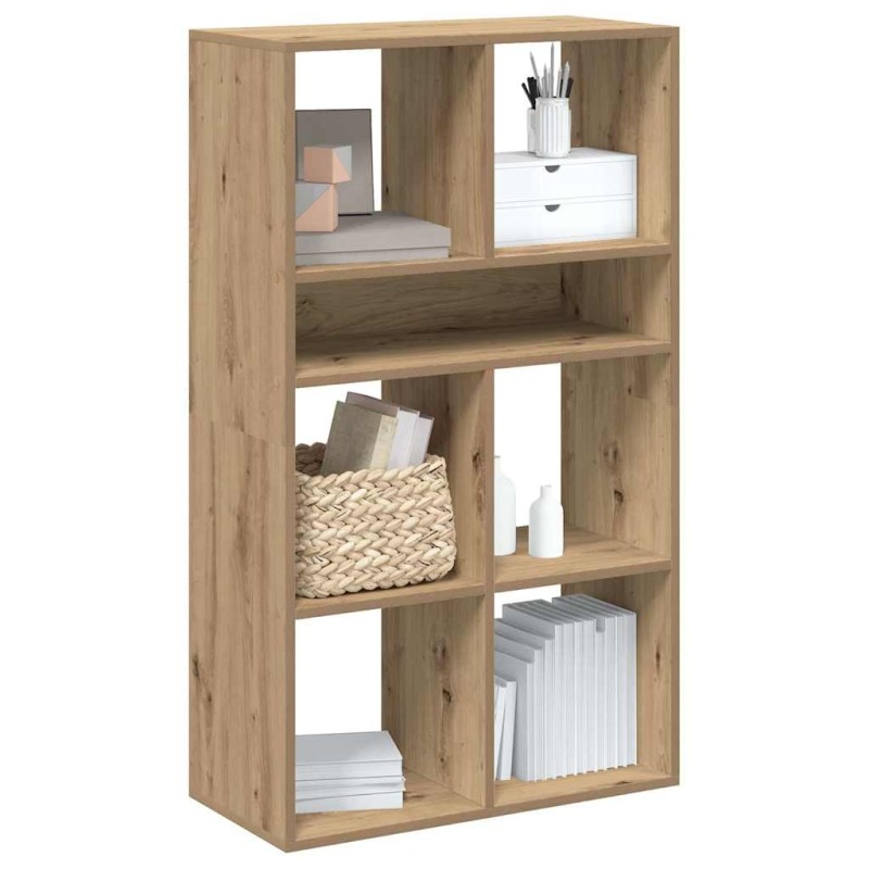 vidaXL Βιβλιοθήκη Artisan Δρυς 66x31x112 εκ. Επεξεργασμένο Ξύλο