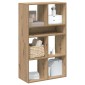 vidaXL Βιβλιοθήκη Artisan Δρυς 66x31x112 εκ. Επεξεργασμένο Ξύλο