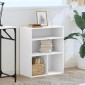 vidaXL Βιβλιοθήκη με 5 Ράφια Λευκή 60x30x71,5 εκ. Επεξεργασμένο Ξύλο