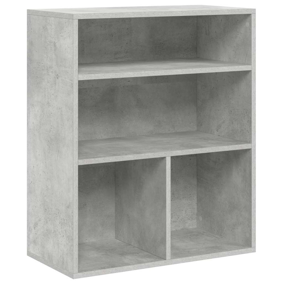 vidaXL Βιβλιοθήκη Γκρι του Σκυροδέματος 60x30x71,5 εκ. Επεξ. Ξύλο