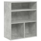 vidaXL Βιβλιοθήκη Γκρι του Σκυροδέματος 60x30x71,5 εκ. Επεξ. Ξύλο