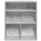 vidaXL Βιβλιοθήκη Γκρι του Σκυροδέματος 60x30x71,5 εκ. Επεξ. Ξύλο