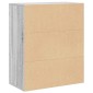 vidaXL Βιβλιοθήκη Γκρι Sonoma 60x30x71,5 εκ. από Επεξεργασμένο Ξύλο