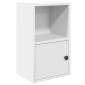 vidaXL Βιβλιοθήκη Λευκή 31x24x52 εκ. από Επεξεργασμένο Ξύλο