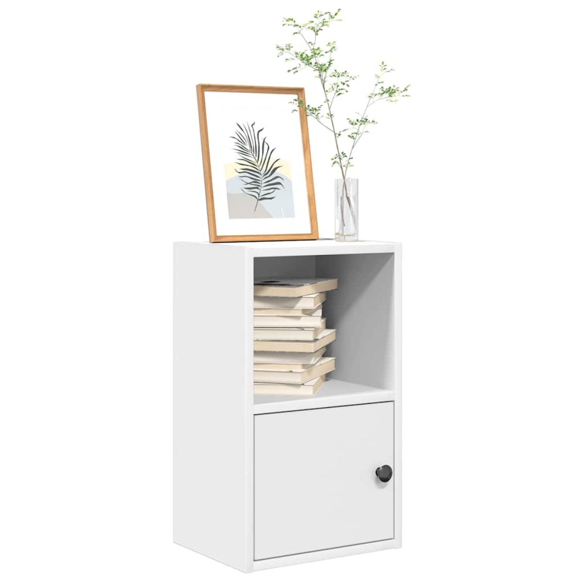 vidaXL Βιβλιοθήκη Λευκή 31x24x52 εκ. από Επεξεργασμένο Ξύλο