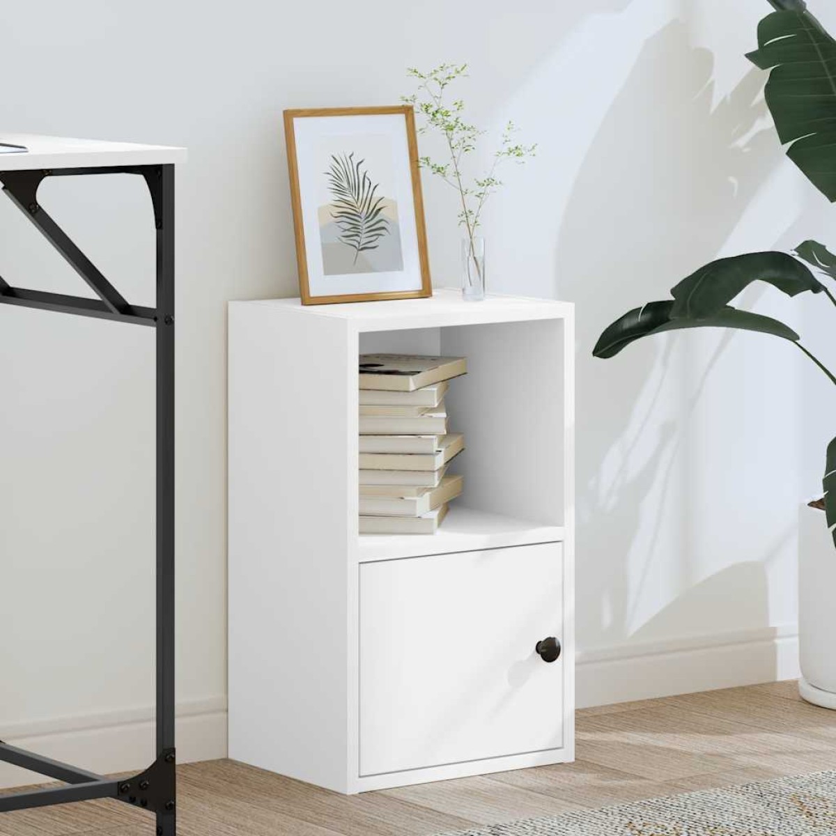 vidaXL Βιβλιοθήκη Λευκή 31x24x52 εκ. από Επεξεργασμένο Ξύλο