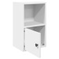 vidaXL Βιβλιοθήκη Λευκή 31x24x52 εκ. από Επεξεργασμένο Ξύλο