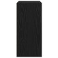 vidaXL Βιβλιοθήκη Μαύρη Δρυς 31x24x52 cm Κατασκευασμένο ξύλο