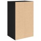 vidaXL Βιβλιοθήκη Μαύρη Δρυς 31x24x52 cm Κατασκευασμένο ξύλο