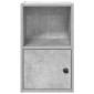 vidaXL Βιβλιοθήκη Γκρι Σκυροδέματος 31x24x52 εκ. Επεξεργ. Ξύλο