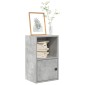 vidaXL Βιβλιοθήκη Γκρι Σκυροδέματος 31x24x52 εκ. Επεξεργ. Ξύλο
