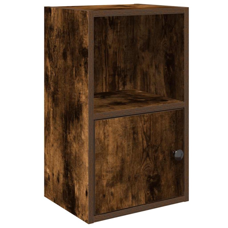 vidaXL Βιβλιοθήκη Καπνιστή Δρυς 31x24x52 εκ. από Επεξεργασμένο Ξύλο