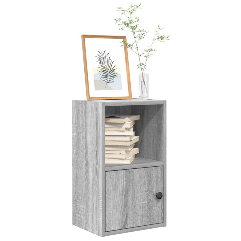 vidaXL Βιβλιοθήκη Γκρι Sonoma 31x24x52 εκ. από Επεξεργ. Ξύλο