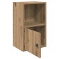 vidaXL Βιβλιοθήκη Αρτισιανή Δρυς 31x24x52 εκ. Επεξ. Ξύλο