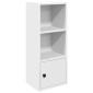vidaXL Βιβλιοθήκη Λευκή 31x24x77 εκ. από Επεξεργασμένο Ξύλο