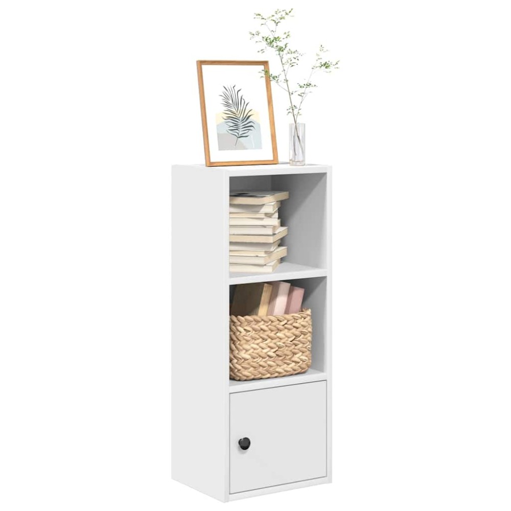 vidaXL Βιβλιοθήκη Λευκή 31x24x77 εκ. από Επεξεργασμένο Ξύλο