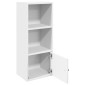 vidaXL Βιβλιοθήκη Λευκή 31x24x77 εκ. από Επεξεργασμένο Ξύλο