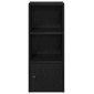 vidaXL Βιβλιοθήκη Μαύρη Δρυς 31x24x77 cm Κατασκευασμένο ξύλο