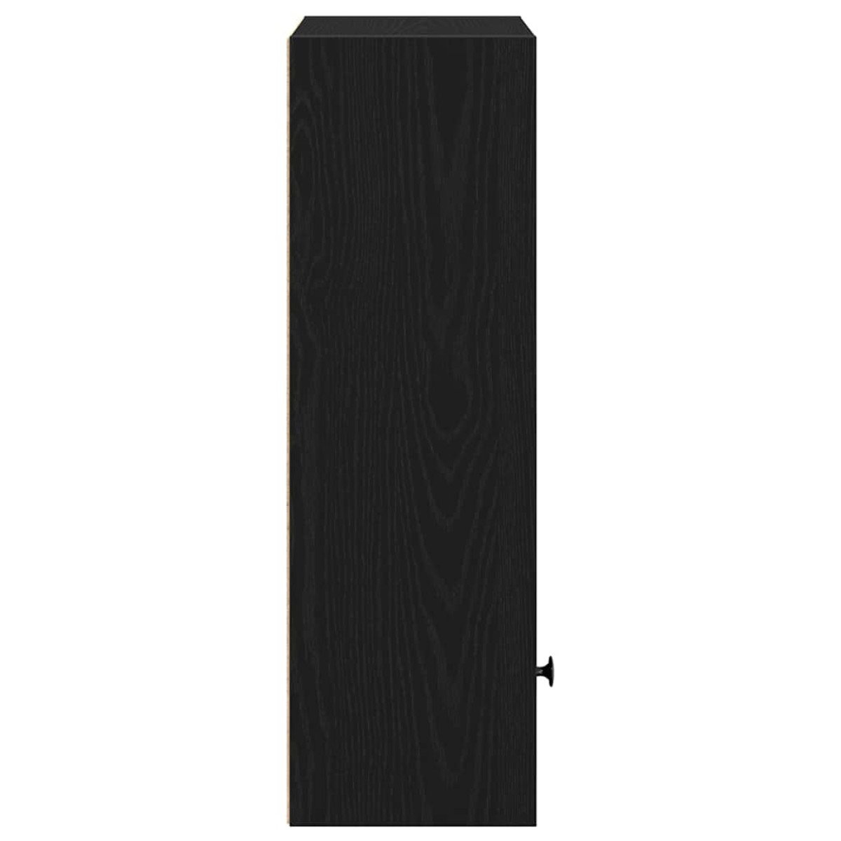 vidaXL Βιβλιοθήκη Μαύρη Δρυς 31x24x77 cm Κατασκευασμένο ξύλο