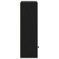 vidaXL Βιβλιοθήκη Μαύρη Δρυς 31x24x77 cm Κατασκευασμένο ξύλο