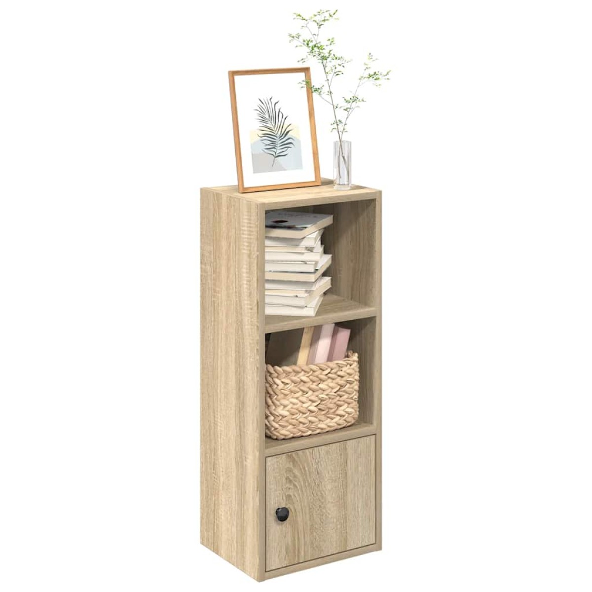 vidaXL Βιβλιοθήκη Sonoma Δρυς 31x24x77 εκ. από Επεξεργασμένο Ξύλο