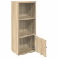 vidaXL Βιβλιοθήκη Sonoma Δρυς 31x24x77 εκ. από Επεξεργασμένο Ξύλο