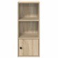 vidaXL Βιβλιοθήκη Sonoma Δρυς 31x24x77 εκ. από Επεξεργασμένο Ξύλο