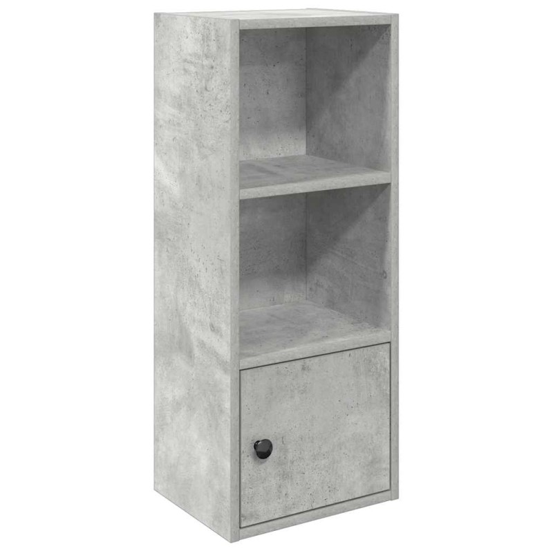 vidaXL Βιβλιοθήκη Γκρι Σκυροδέματος 31x24x77 εκ. Επεξεργ. Ξύλο