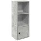 vidaXL Βιβλιοθήκη Γκρι Σκυροδέματος 31x24x77 εκ. Επεξεργ. Ξύλο