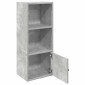 vidaXL Βιβλιοθήκη Γκρι Σκυροδέματος 31x24x77 εκ. Επεξεργ. Ξύλο